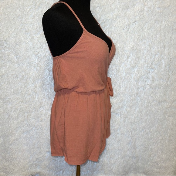 SOLD See You Monday Women’s Wrap Spaghetti Strap Romper - Picture 4 of 9